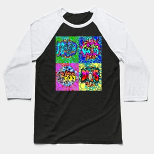 pop art graffiti music trendy splash Baseball T-Shirt